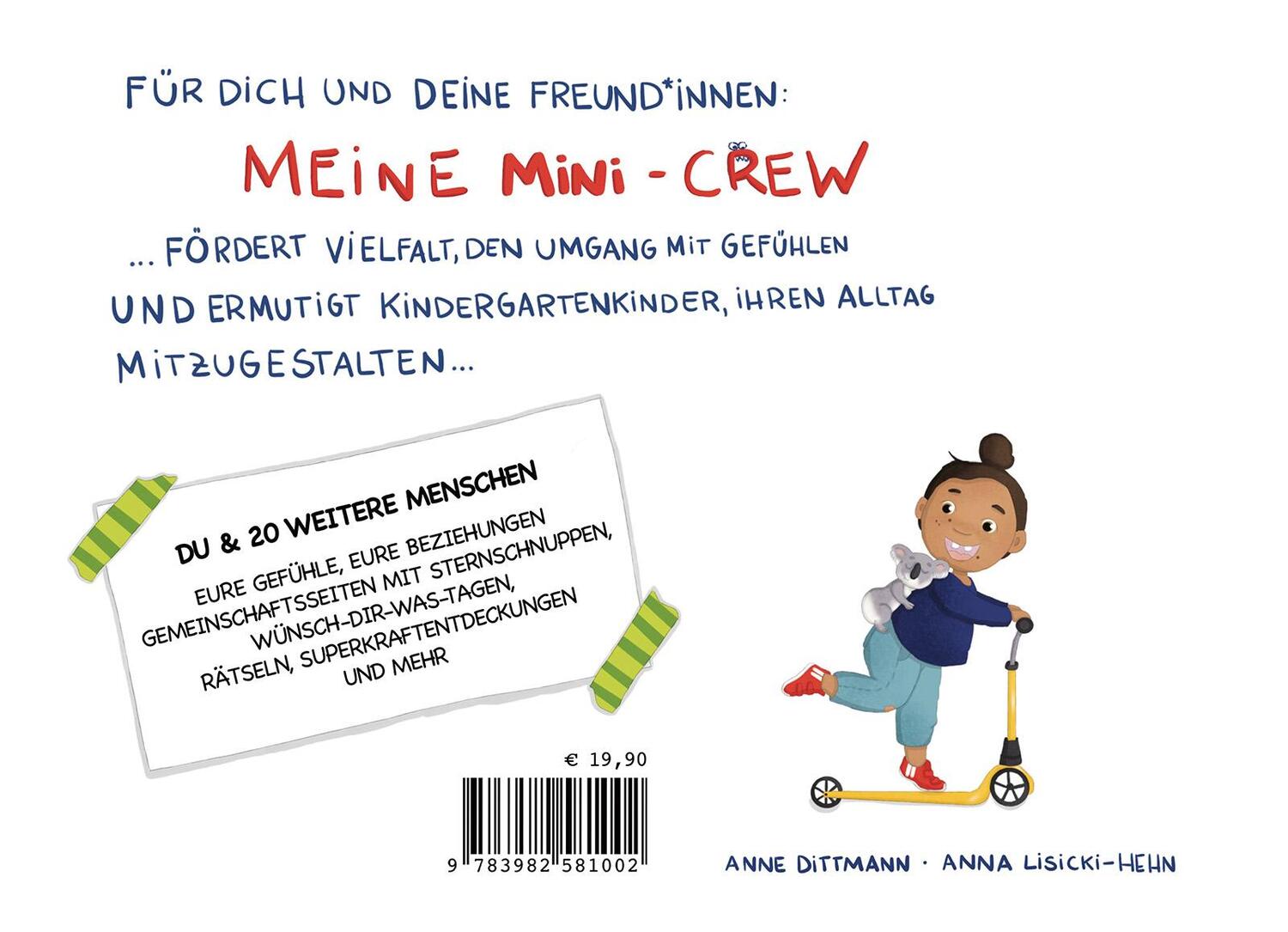 Rückseite: 9783982581002 | Freundebuch Meine Mini-Crew | Anne Dittmann | Taschenbuch | Deutsch