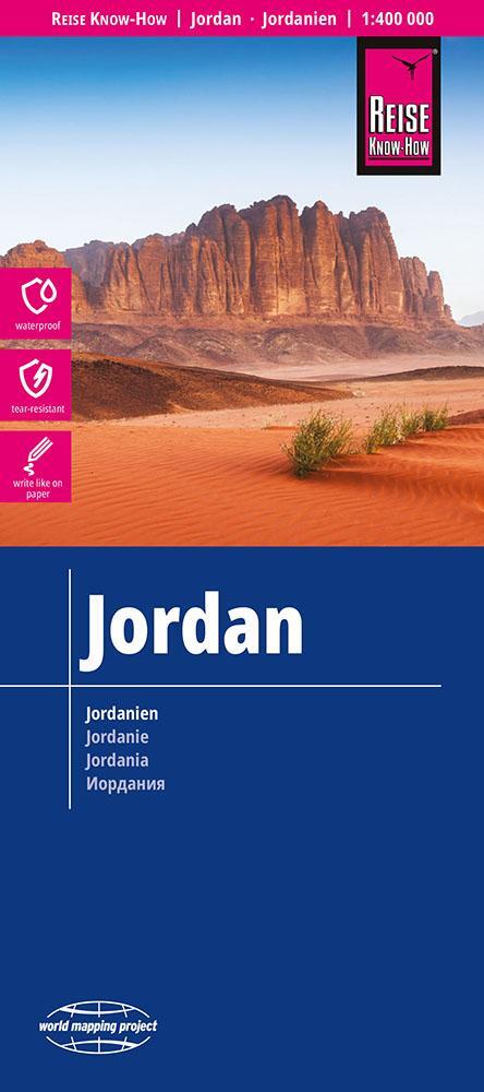 Cover: 9783831773084 | Reise Know-How Landkarte Jordanien / Jordan 1:400.000 | (Land-)Karte