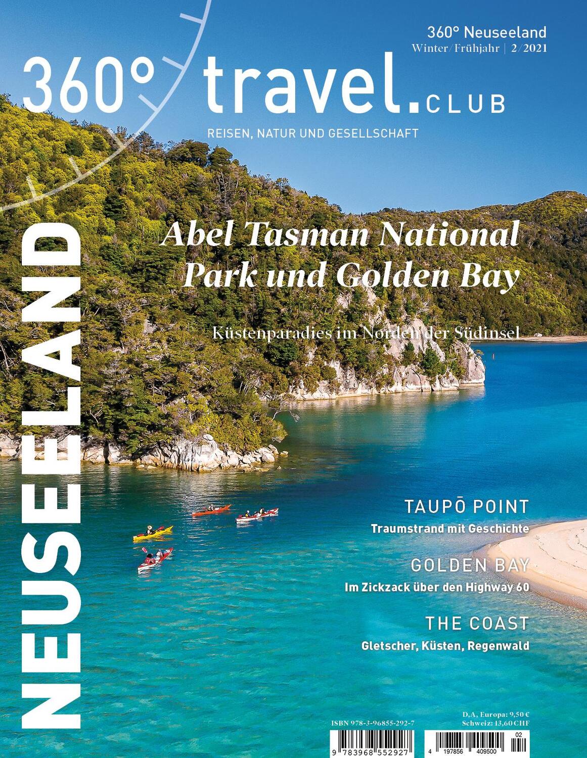 Cover: 9783968552927 | 360° Neuseeland - Ausgabe Winter/Frühjahr 2/2021 | Broschüre | 68 S.