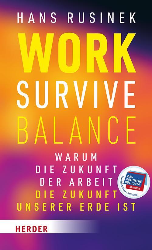 Cover: 9783451399657 | Work-Survive-Balance | Hans Rusinek | Taschenbuch | 288 S. | Deutsch