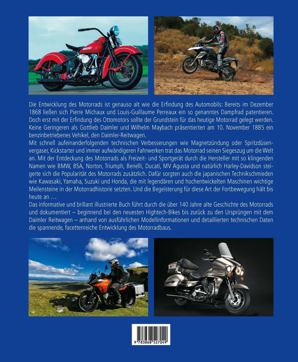 Rückseite: 9783868527049 | Motorräder | Die besten Bikes aller Zeiten | Gerhard Siem | Buch