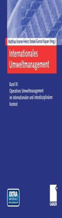 Cover: 9783409123198 | Internationales Umweltmanagement | Matthias Kramer (u. a.) | Buch | li