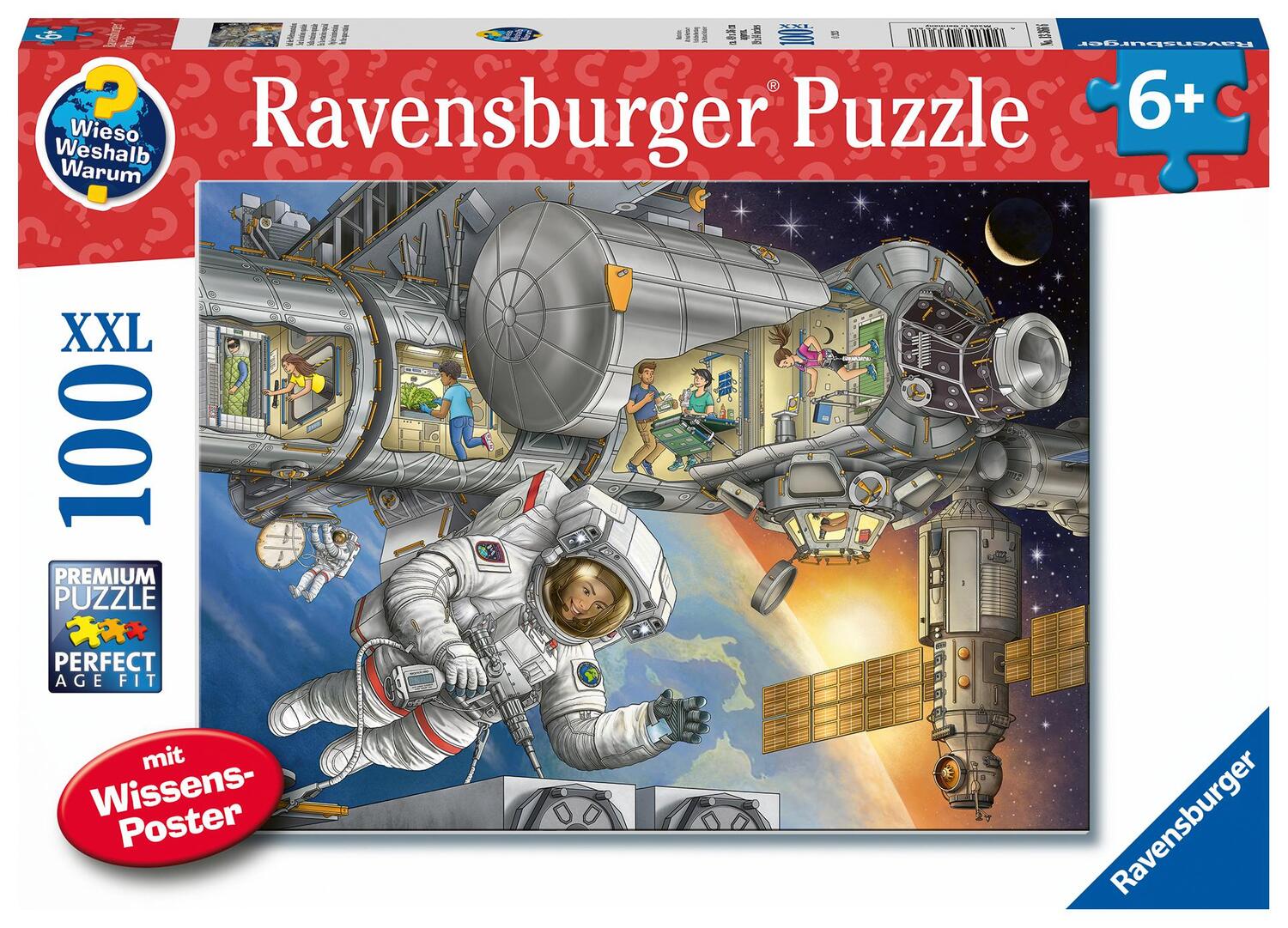 Cover: 4005556133666 | Ravensburger Kinderpuzzle 13366 - Auf der Weltraumstation - Wieso?...