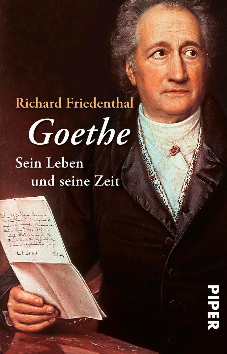 Cover: 9783492202480 | Goethe | Sein Leben und seine Zeit | Richard Friedenthal | Taschenbuch