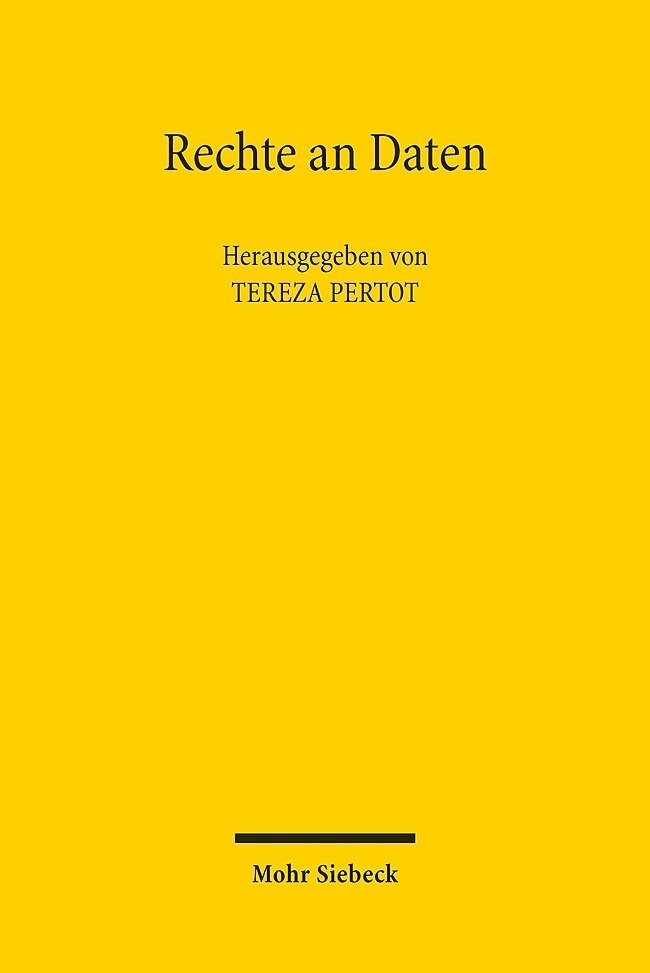 Cover: 9783161591464 | Rechte an Daten | Tereza Pertot (u. a.) | Taschenbuch | IX | Deutsch