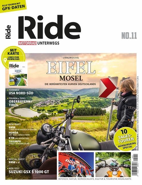 Cover: 9783613320093 | RIDE - Motorrad unterwegs, No. 11 | Eifel / Mosel / Nürburgring | Buch