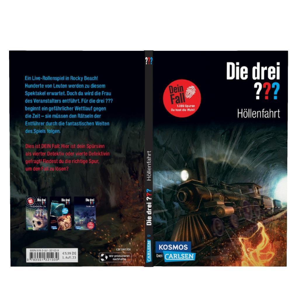 Bild: 9783551321039 | Die drei ??? Dein Fall: Höllenfahrt | Explosiver Mitratekrimi ab 10!