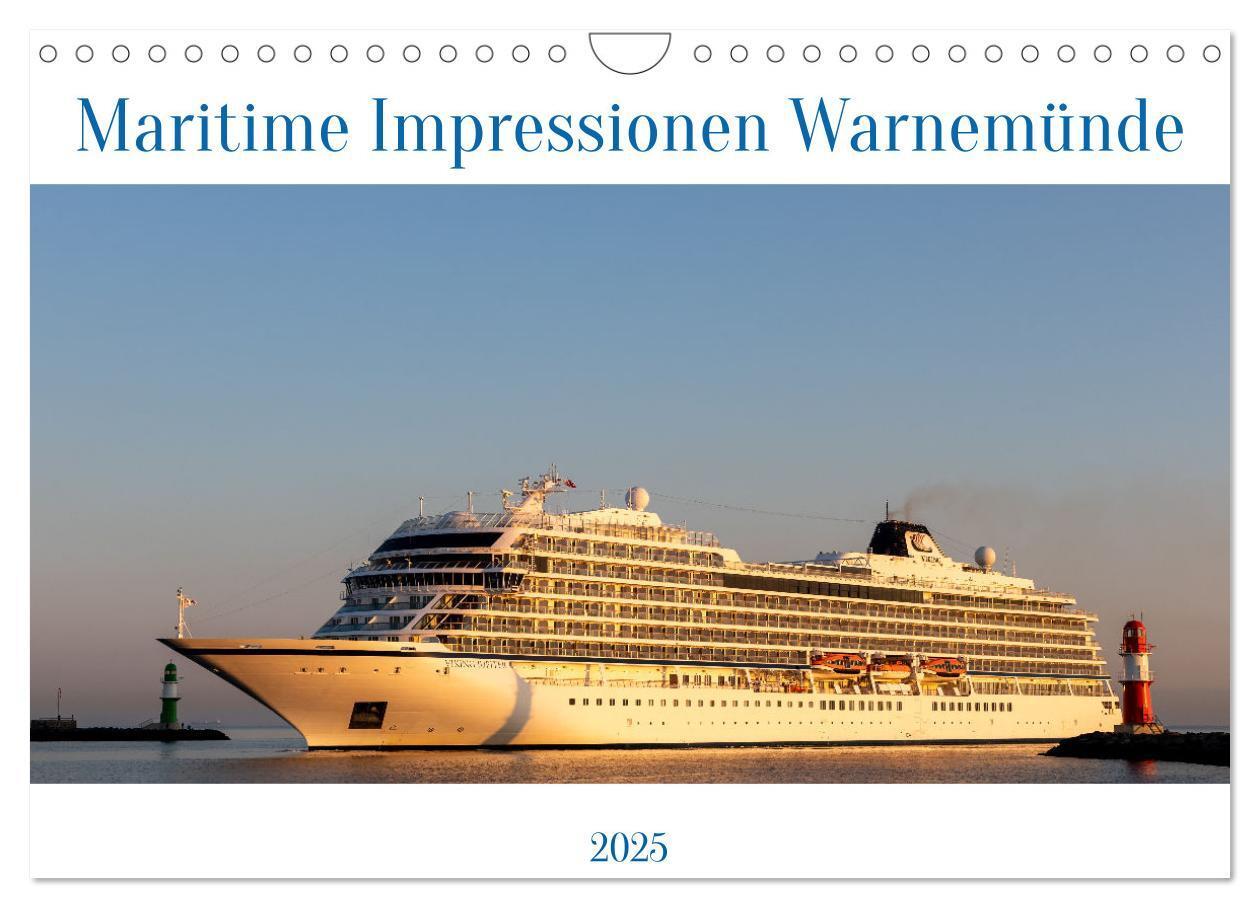 Cover: 9783383861970 | Maritime Impressionen Warnemünde (Wandkalender 2025 DIN A4 quer),...