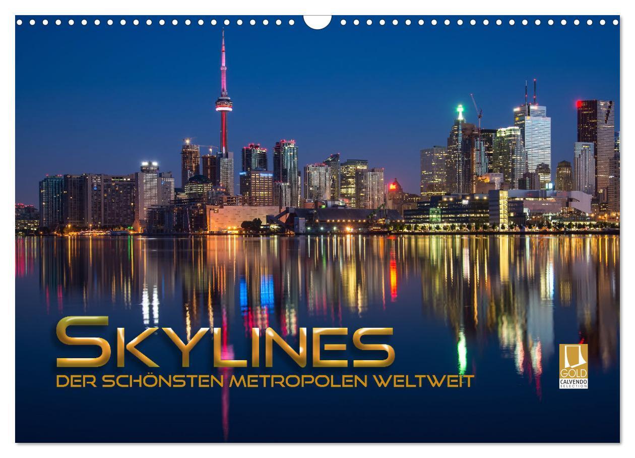 Cover: 9783675427877 | Skylines der schönsten Metropolen weltweit (Wandkalender 2024 DIN...