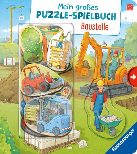Cover: 9783473418602 | Mein großes Puzzle-Spielbuch: Baustelle | Emilie Jakobs | Buch | 12 S.