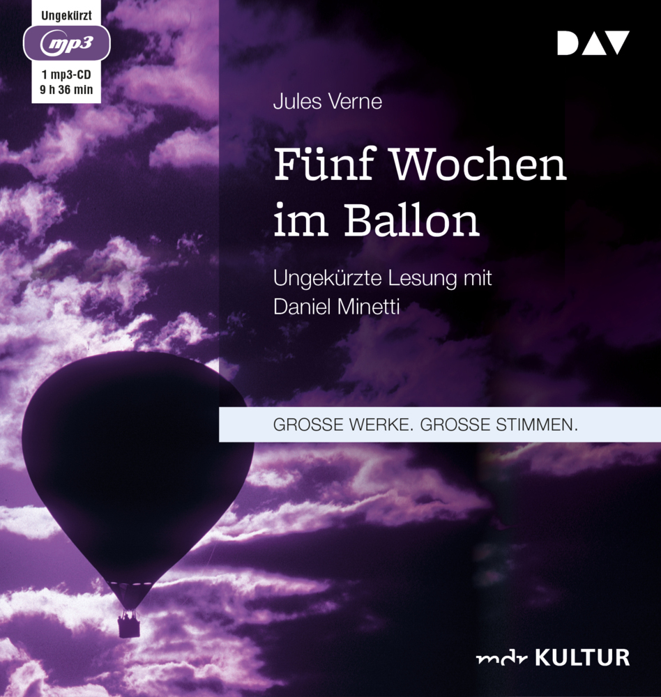 Cover: 9783742407542 | Fünf Wochen im Ballon, 1 Audio-CD, 1 MP3 | Jules Verne | Audio-CD