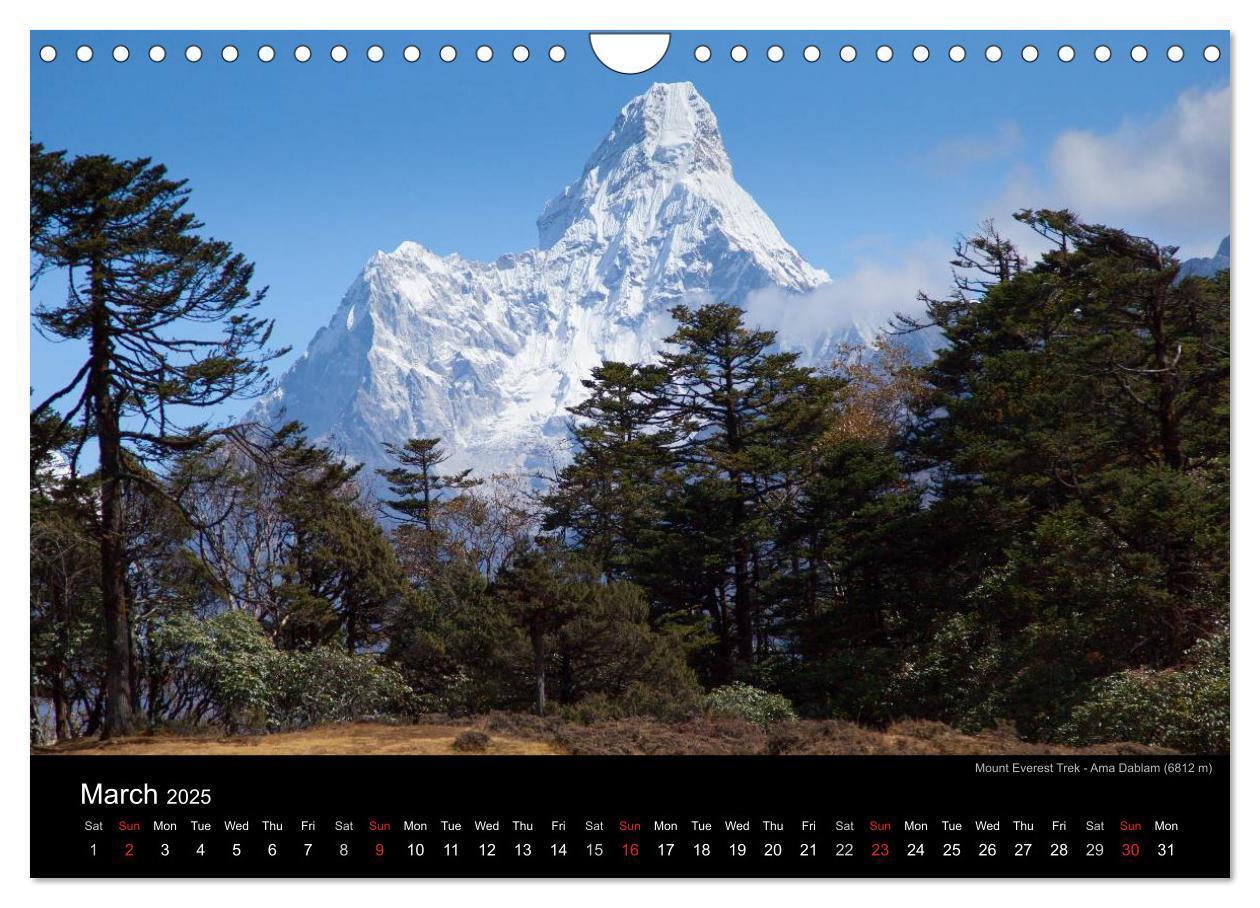 Bild: 9781325991471 | Mount Everest Trek (Wall Calendar 2025 DIN A4 landscape), CALVENDO...