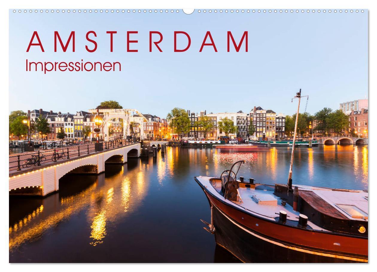 Cover: 9783435374625 | AMSTERDAM Impressionen (Wandkalender 2025 DIN A2 quer), CALVENDO...