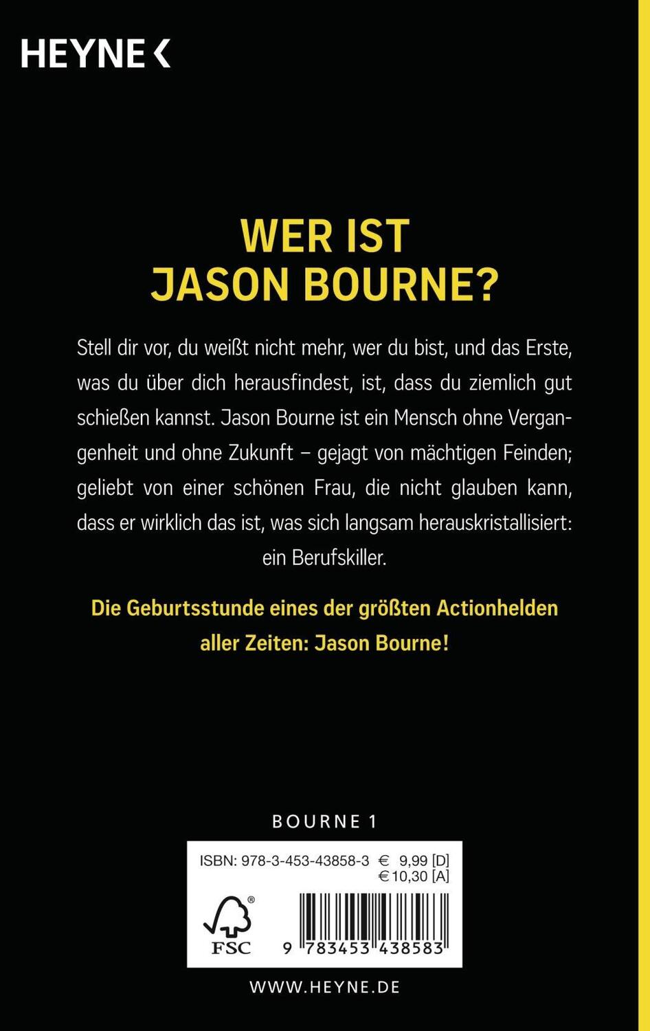 Bild: 9783453438583 | Die Bourne Identität | Thriller | Robert Ludlum | Taschenbuch | 2016