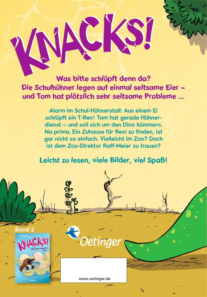 Rückseite: 9783751205009 | Knacks! 1 Ein T-Rex schlüpft aus | Claudia Scharf | Buch | Knacks!