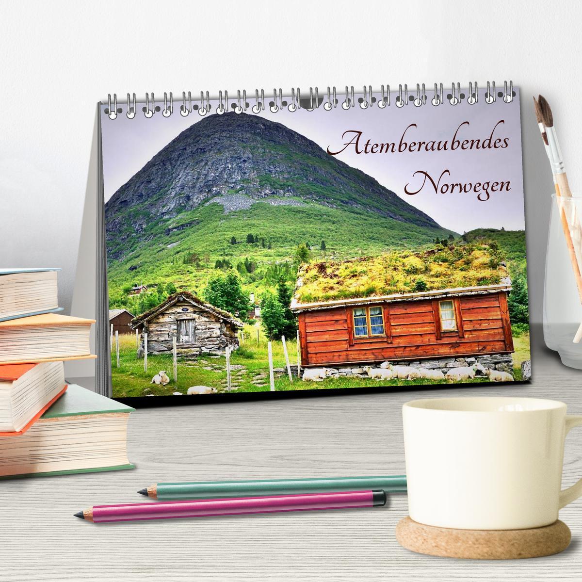 Bild: 9783435569366 | Atemberaubendes Norwegen (Tischkalender 2025 DIN A5 quer), CALVENDO...