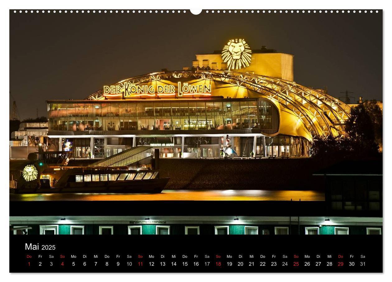 Bild: 9783435545186 | Hamburgs Nächte (hochwertiger Premium Wandkalender 2025 DIN A2...