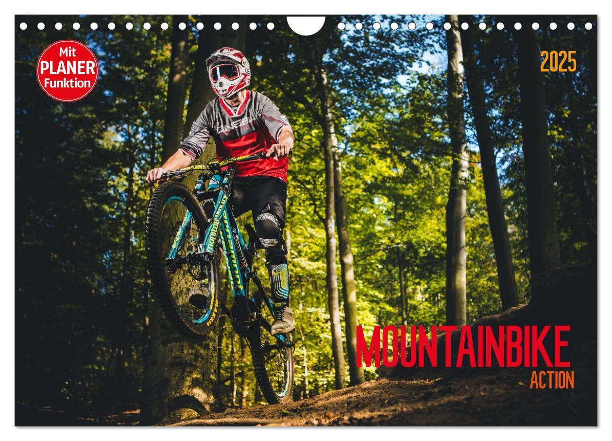 Cover: 9783435534562 | Mountainbike Action (Wandkalender 2025 DIN A4 quer), CALVENDO...