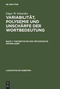 Cover: 9783484301962 | Variabilität, Polysemie und Unschärfe der Wortbedeutung | Schneider