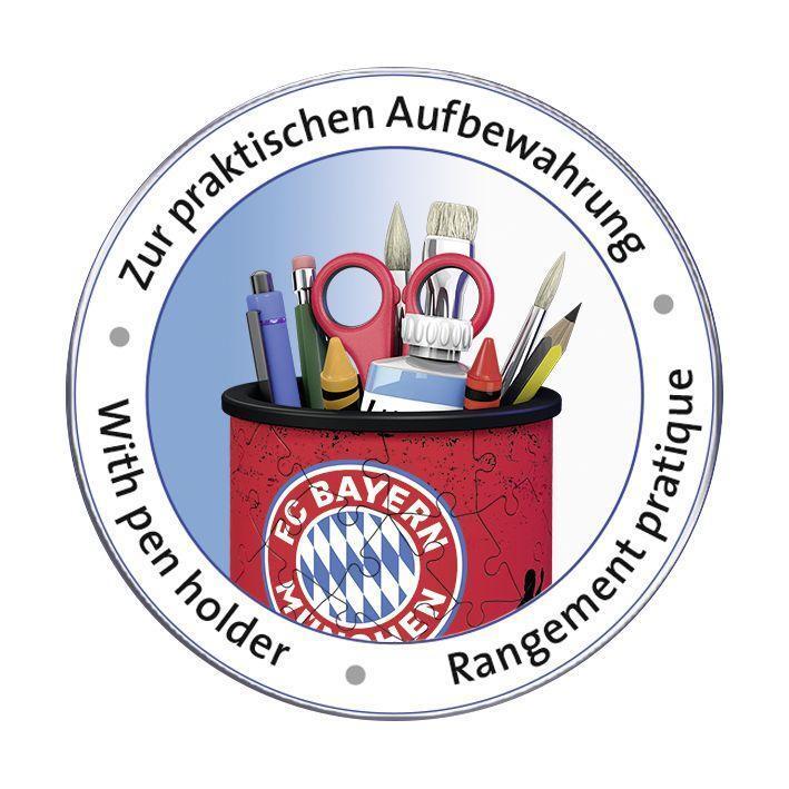 Bild: 4005556112159 | Ravensburger 3D Puzzle 11215 - Utensilo FC Bayern - 54 Teile -...