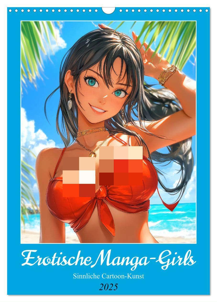 Cover: 9783457204795 | Erotische Manga-Girls. Sinnliche Cartoon-Kunst (Wandkalender 2025...