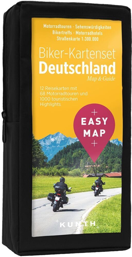 Cover: 9783955046972 | KUNTH EASY MAP Biker-Kartenset Deutschland 1:300.000 | (Land-)Karte
