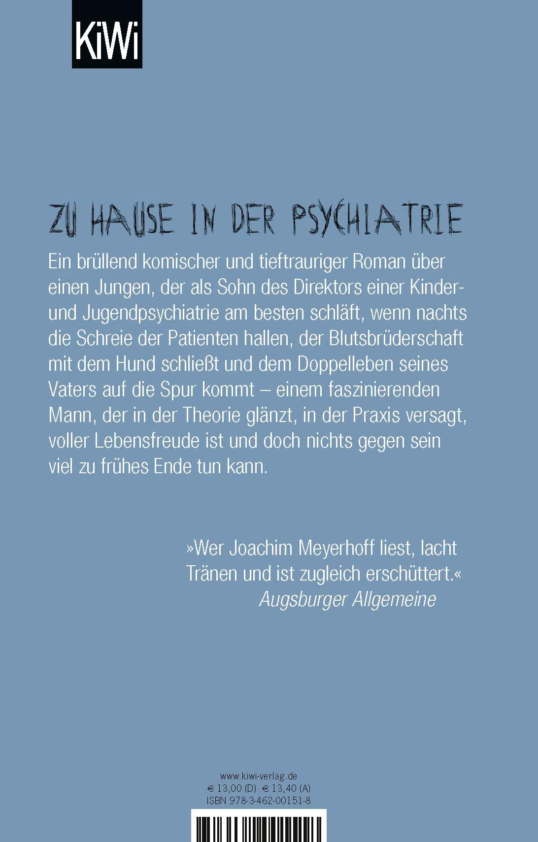 Rückseite: 9783462001518 | Wann wird es endlich wieder so, wie es nie war | Joachim Meyerhoff