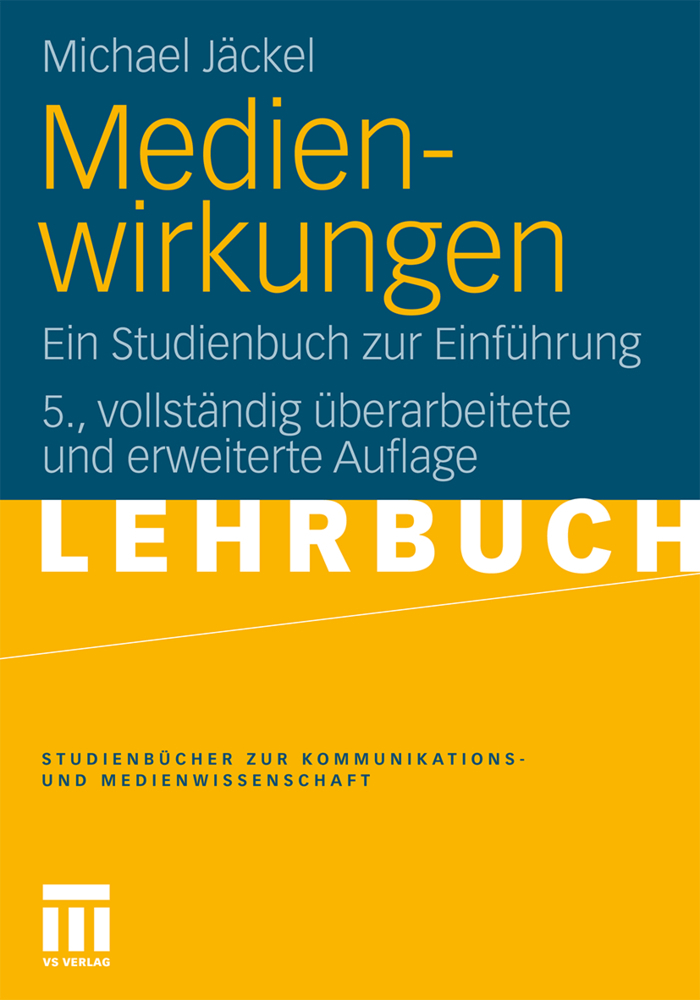 Cover: 9783531179964 | Medienwirkungen | Ein Studienbuch zur Einführung | Michael Jäckel