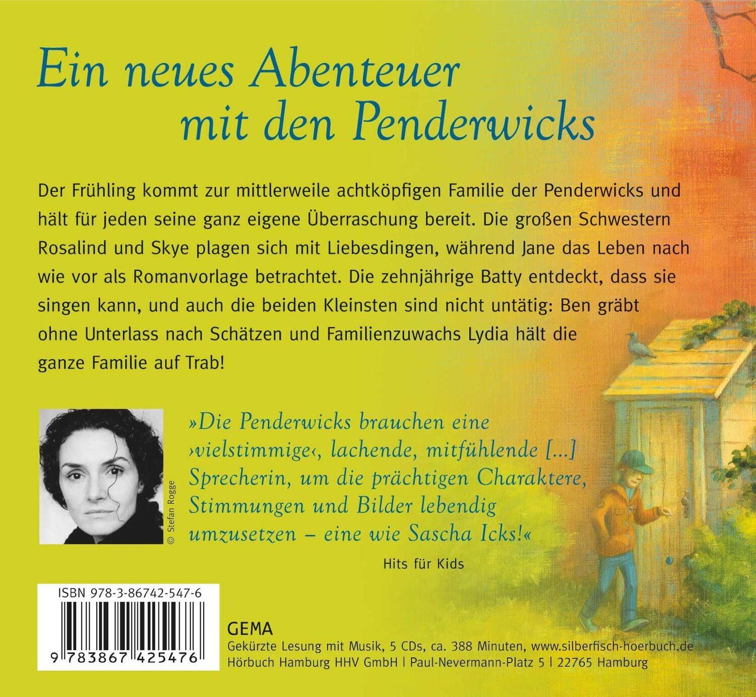 Rückseite: 9783867425476 | Die Penderwicks 04: Neues von den Penderwicks | Jeanne Birdsall | CD