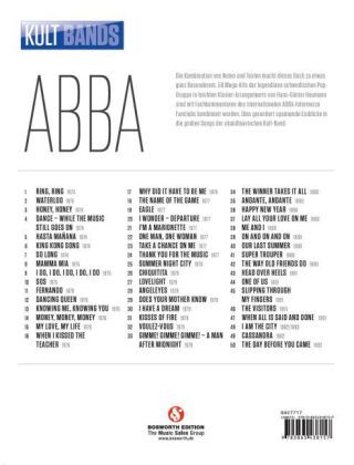 Bild: 9783865438157 | Kult-Bands: ABBA, für Klavier | ABBA | Taschenbuch | 344 S. | Englisch