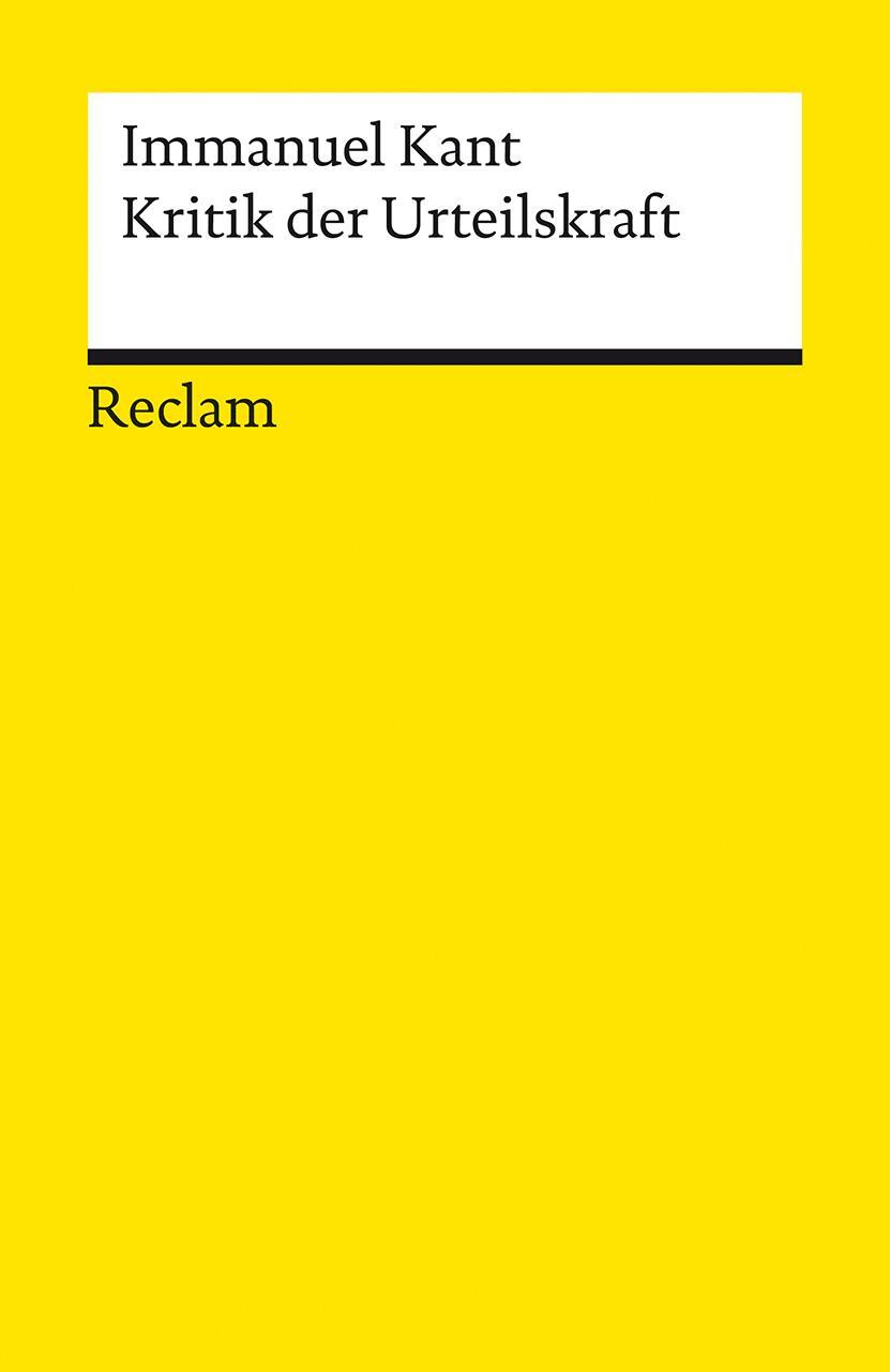 Cover: 9783150142653 | Kritik der Urteilskraft | Immanuel Kant | Taschenbuch | 560 S. | 2024