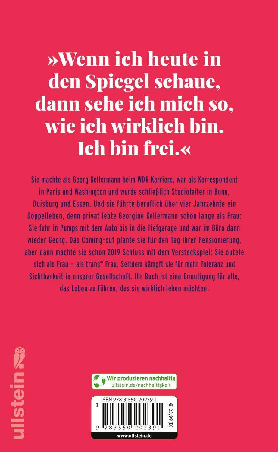 Rückseite: 9783550202391 | Georgine - Der lange Weg zu mir selbst | Georgine Kellermann | Buch