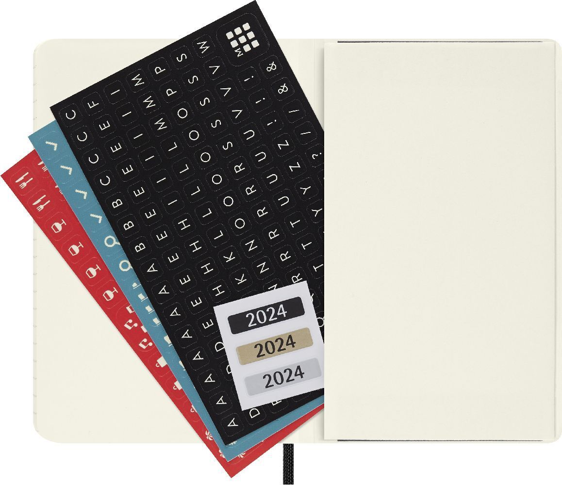 Bild: 8056598857009 | Moleskine 18 Monate Wochen Notizkalender 2023/2024, Pocket/A6, Schwarz