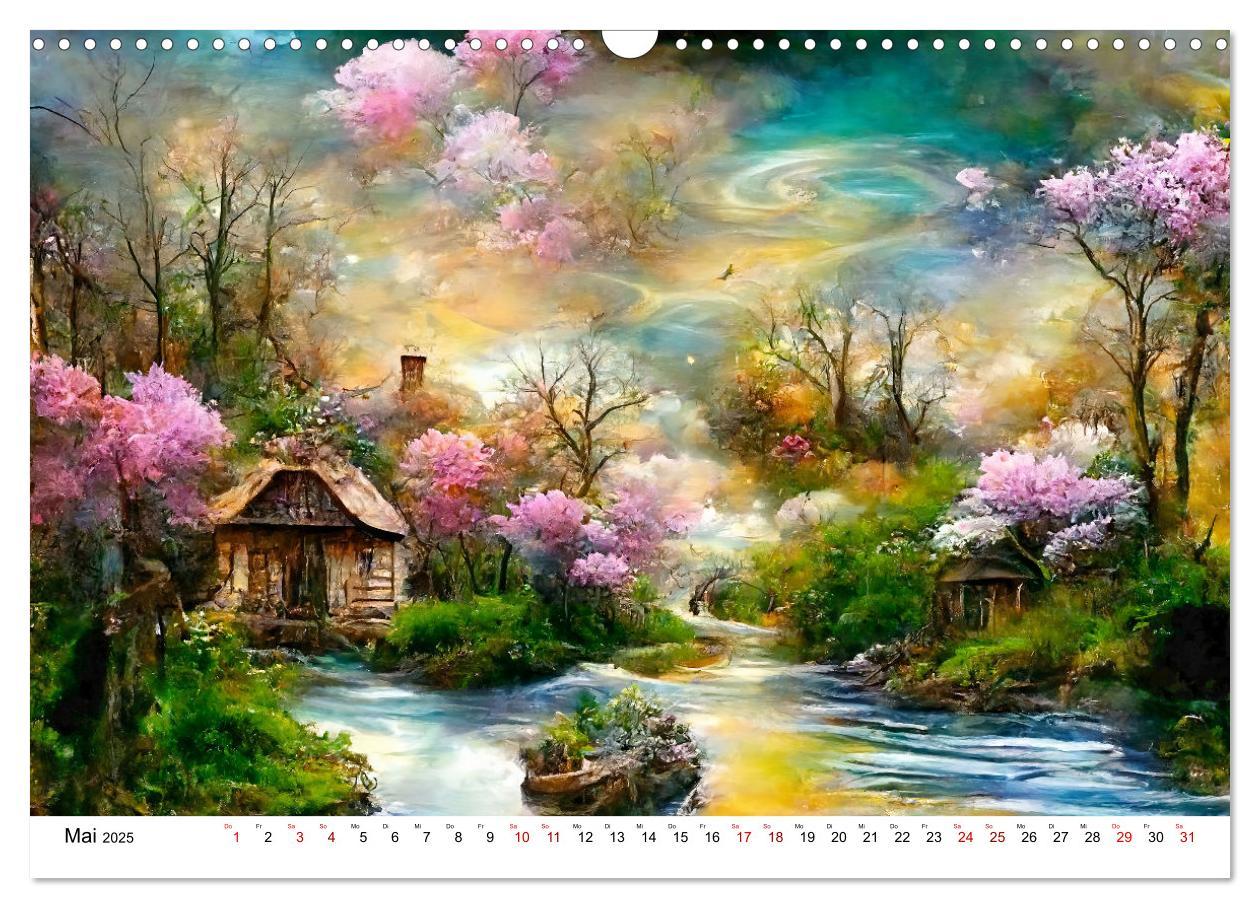 Bild: 9783383934315 | Fantasie Cottages - Ein Jahr durch die Märchenwelt (Wandkalender...