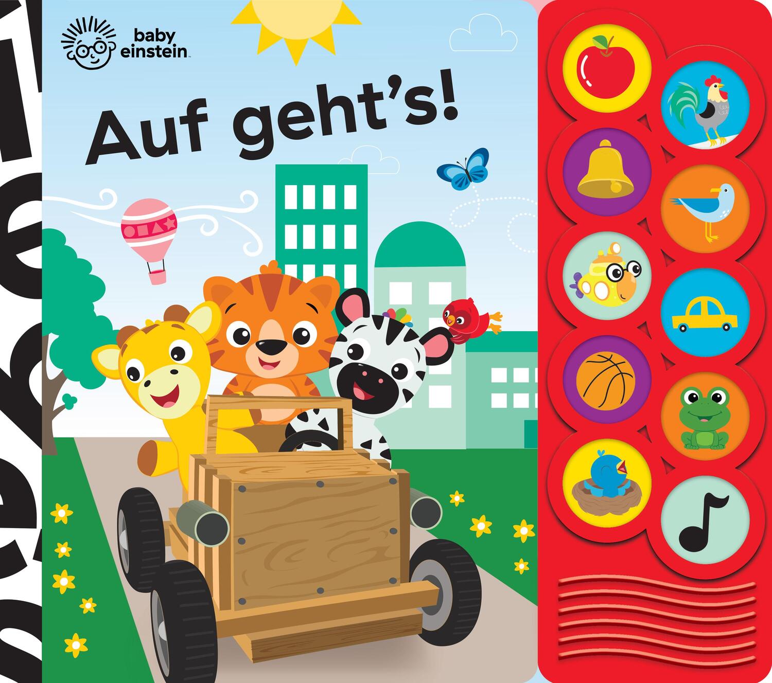 Cover: 9781503770249 | Baby Einstein - Auf geht's! - Interaktives Pappbilderbuch mit 10...