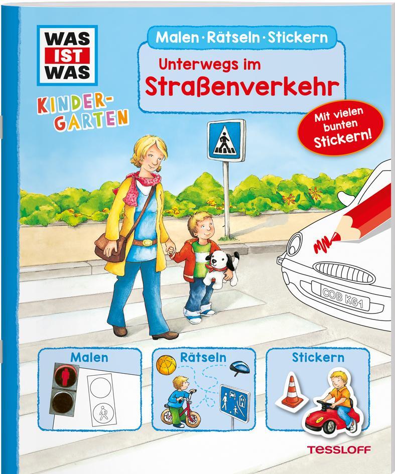 Cover: 9783788621421 | WAS IST WAS Kindergarten Malen Rätseln Stickern Unterwegs im...