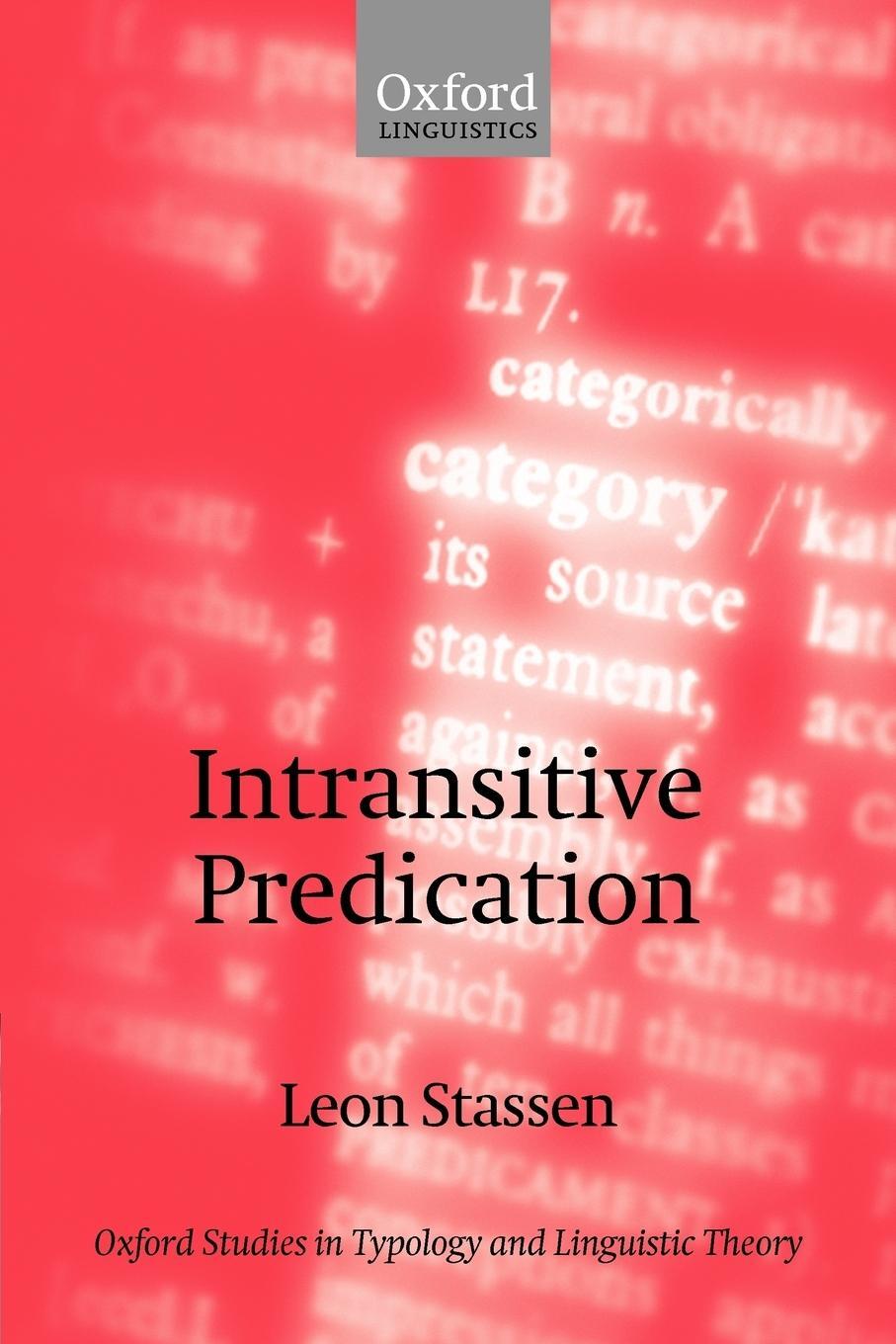 Cover: 9780199258932 | Intransitive Predication | Leon Stassen | Taschenbuch | Paperback