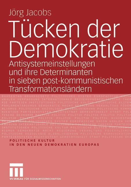 Cover: 9783810037091 | Tücken der Demokratie | Jörg Jacobs | Taschenbuch | Paperback | 340 S.