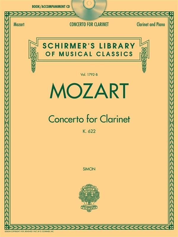 Cover: 9781458465627 | Concerto For Clarinet K.622 - Clarinet/Piano | Wolfgang Amadeus Mozart