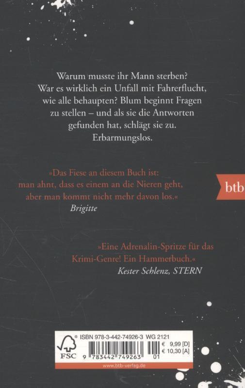 Rückseite: 9783442749263 | Totenfrau | Bernhard Aichner | Taschenbuch | btb | Deutsch | 2015