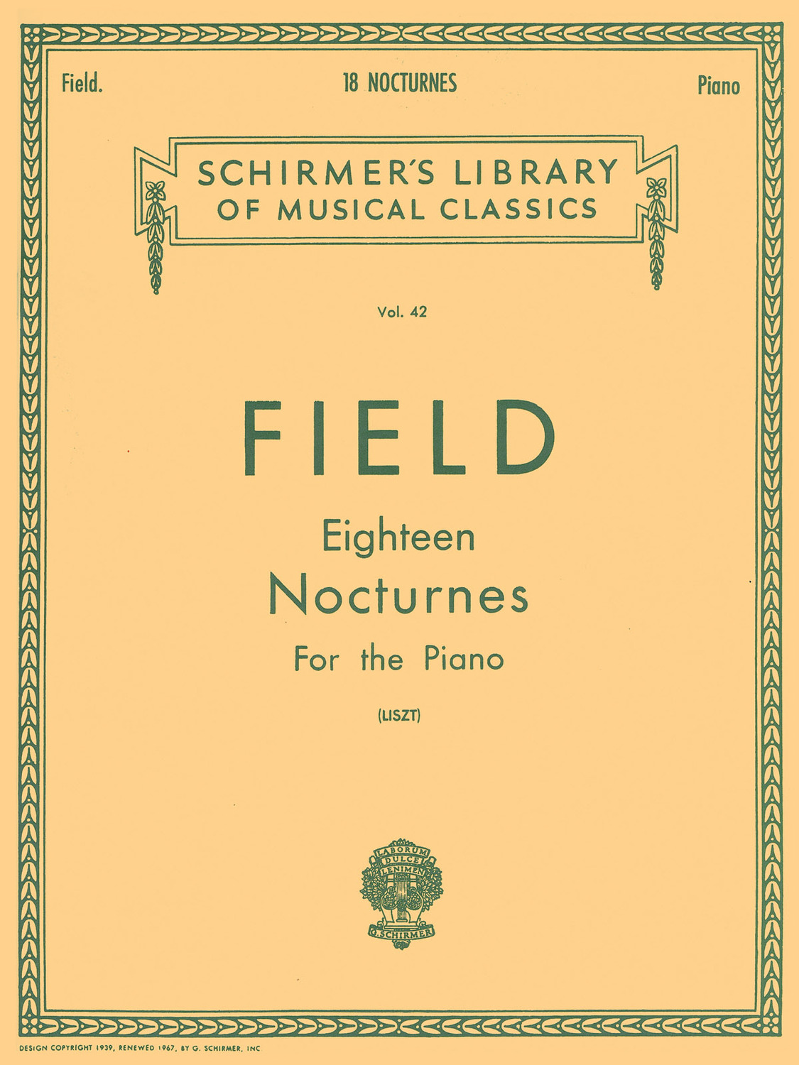 Cover: 73999523201 | 18 Nocturnes | John Field | Piano Collection | Buch | 1986