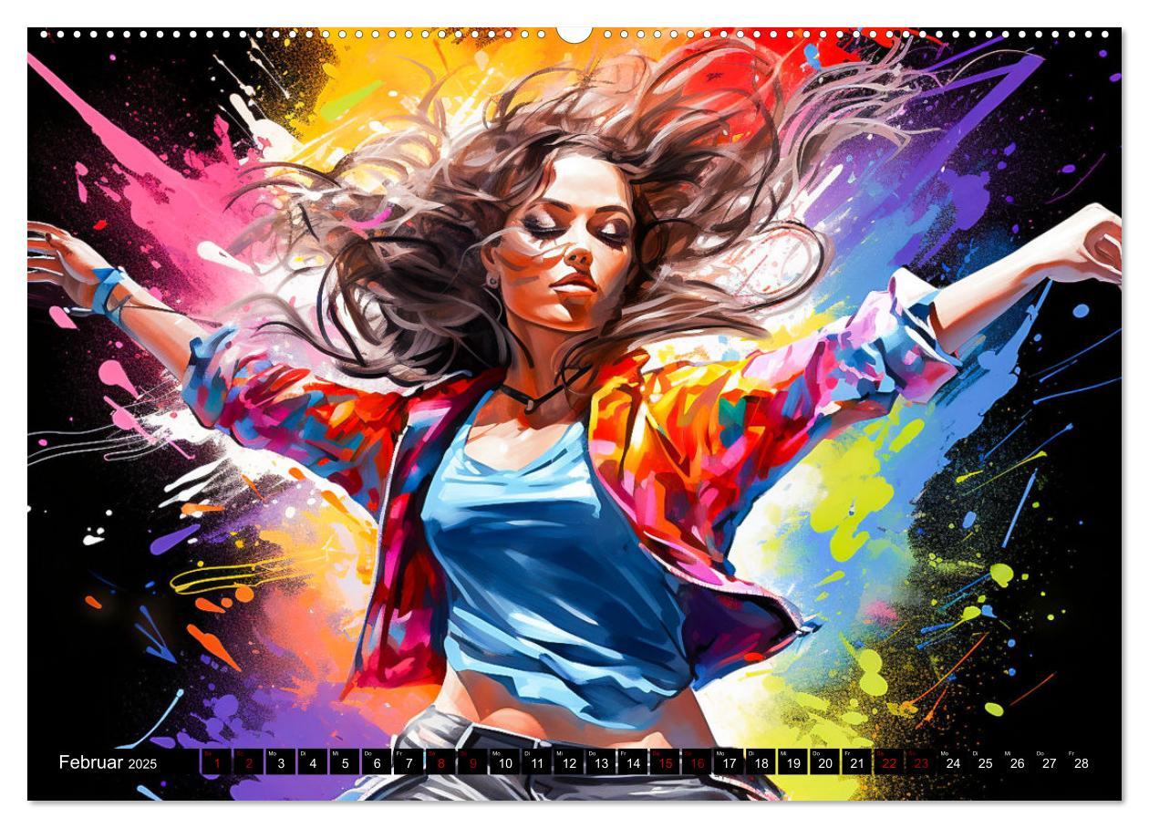 Bild: 9783383877599 | Color Dance Art (Wandkalender 2025 DIN A2 quer), CALVENDO...