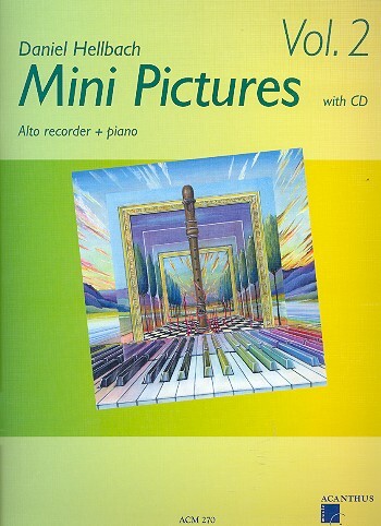 Cover: 9990000953349 | Mini Pictures Band 2 (+CD) für Altblockflöte und Klavier | Hellbach