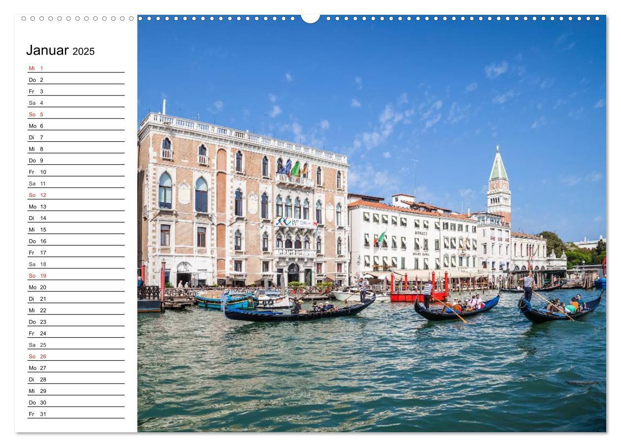 Bild: 9783435508471 | VENEDIG Eine Tour auf dem Canal Grande (Wandkalender 2025 DIN A2...