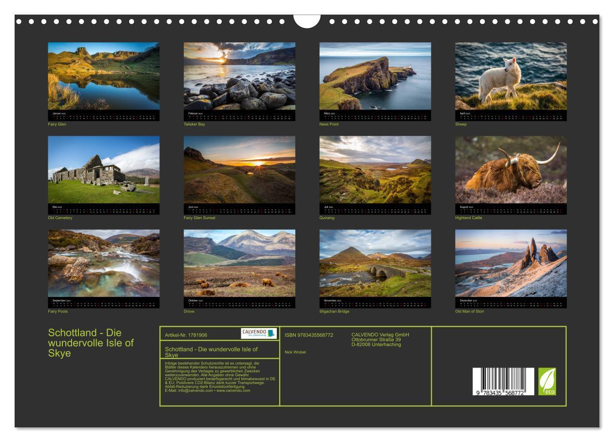 Bild: 9783435568772 | Schottland - Die wundervolle Isle of Skye (Wandkalender 2025 DIN A3...