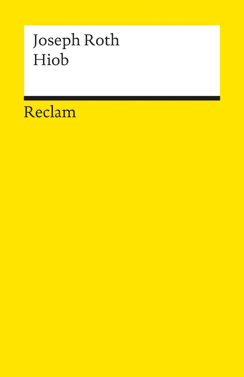 Cover: 9783150185322 | Hiob | Roman eines einfachen Mannes | Joseph Roth | Taschenbuch | 2010