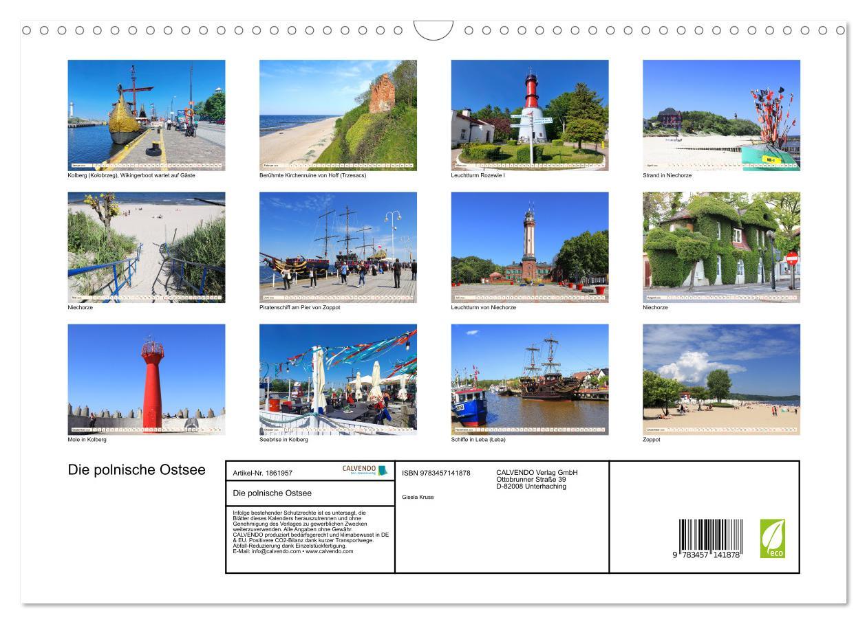 Bild: 9783457141878 | Die polnische Ostsee (Wandkalender 2025 DIN A3 quer), CALVENDO...