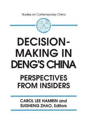 Cover: 9781563245039 | Decision-making in Deng's China | Perspectives from Insiders | Buch
