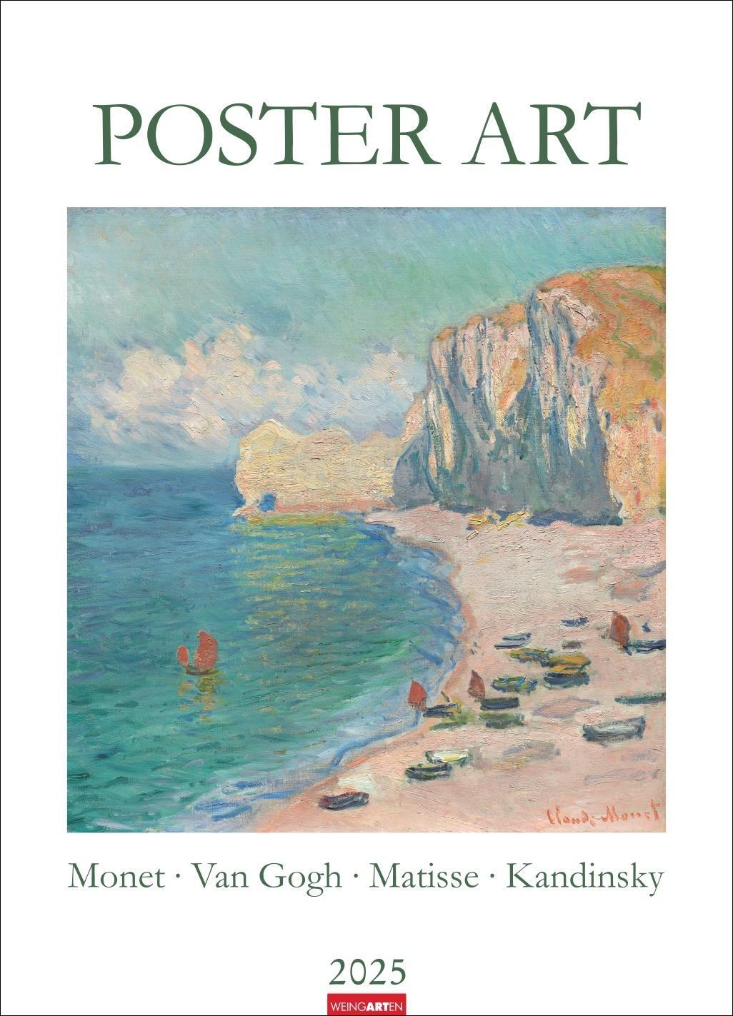 Cover: 9783839901502 | Poster Art Kalender 2025 - Monet Van Gogh Matisse Kandinsky | Kalender