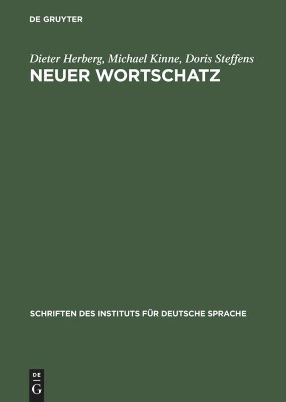 Cover: 9783110177503 | Neuer Wortschatz | Neologismen der 90er Jahre im Deutschen | Buch